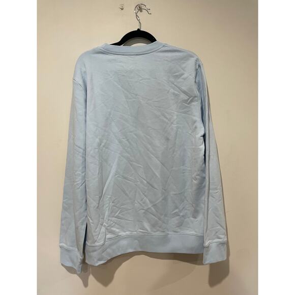 NWT A.P.C Long Sleeve Crew Neck Pullover Rider Sweatshirt Bleu Clair Men Size XL - Picture 5 of 5
